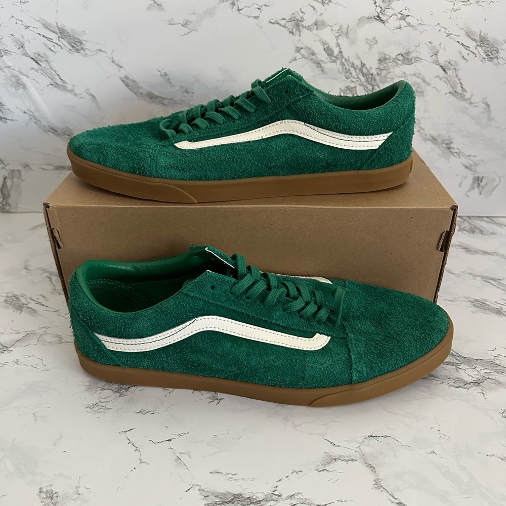 VANS Old Skool Lowpro Green Gum Shoes Sneakers 500714 Men’s Sizes